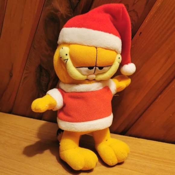 Vintage Christmas Garfield Plush - Picture 5 of 6